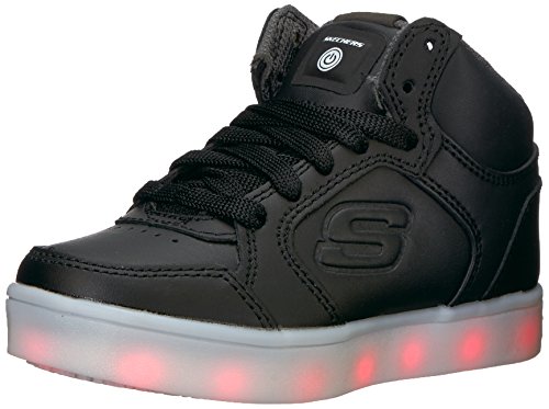 Skechers Kids Boys Energy Lights Sneaker, Black, 13 M US Little Kid