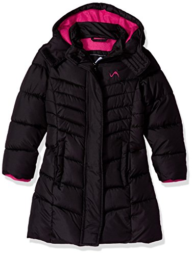 Vertical 9 Little Girls' Bubble Jacket (More Styles Available), V300-Black, 5/6