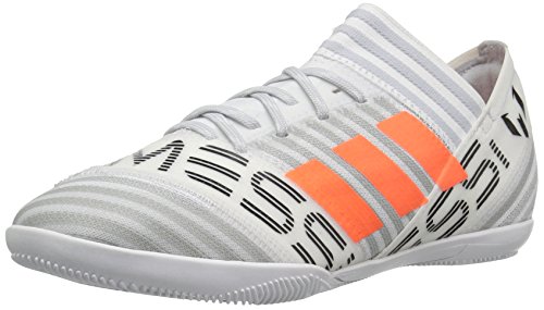 adidas Performance Boys' Nemeziz Messi Tango 17.3 In J Soccer Shoe, White/Solar Orange/Black, 3 Medium US Little Kid