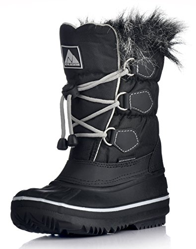 Nova Mountain Little Kid's Winter Snow Boots,NF NFWB812 Black 1