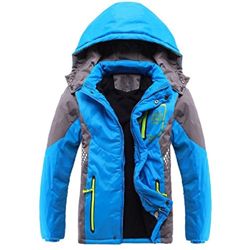 Ausom Fashion 2017 Winter Latest Boys Thicken Fleece Hooded Jacket Autumn